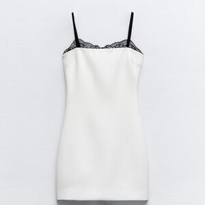 ZARA, lace trim dress.